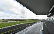 15 March 2020; A view of the course and empty grandstand prior to racing at Limerick Racecourse in Patrickswell, Limerick. Photo by Seb Daly/Sportsfile