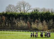 15 March 2020; A view of the field during the Follow Limerick Racecourse On Twitter Handicap Hurdle at Limerick Racecourse in Patrickswell, Limerick. Photo by Seb Daly/Sportsfile