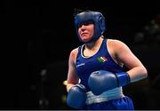 15 March 2020; Christina Desmond of Ireland, during her Women's Welterweight 69KG Preliminary round fight with Angela Carini of Italy on Day Two of the Road to Tokyo European Boxing Olympic Qualifying Event at Copper Box Arena in Queen Elizabeth Olympic Park, London, England. Photo by Harry Murphy/Sportsfile