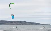 16 March 2020; A general view of kitesurfers on Dollymount Strand in Clontarf, Dublin. Photo by Sam Barnes/Sportsfile