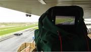 17 March 2020; A general view of Down Royal as seen through a TV camera monitor prior to the race meeting at Down Royal in Lisburn, Antrim. Photo by Oliver McVeigh/Sportsfile