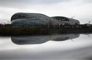 17 March 2020; The Aviva Stadium in Dublin, one of 12 stadiums across Europe due to host UEFA EURO 2020. Following UEFA's meeting to discuss the upcoming tournament amid the on-going global pandemic of Coronavirus (COVID-19), the decision has been taken to postpone the tournament until June 2021. Dublin is scheduled to host three group games and one round 16 game at the Aviva Stadium. Photo by Stephen McCarthy/Sportsfile