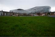 17 March 2020; The Aviva Stadium in Dublin, one of 12 stadiums across Europe due to host UEFA EURO 2020, is seen from Havelock Square. Following UEFA's meeting to discuss the upcoming tournament amid the on-going global pandemic of Coronavirus (COVID-19), the decision has been taken to postpone the tournament until June 2021. Dublin is scheduled to host three group games and one round 16 game at the Aviva Stadium. Photo by Stephen McCarthy/Sportsfile