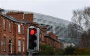 17 March 2020; The Aviva Stadium in Dublin, one of 12 stadiums across Europe due to host UEFA EURO 2020. Following UEFA's meeting to discuss the upcoming tournament amid the on-going global pandemic of Coronavirus (COVID-19), the decision has been taken to postpone the tournament until June 2021. Dublin is scheduled to host three group games and one round 16 game at the Aviva Stadium. Photo by Stephen McCarthy/Sportsfile