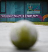 17 March 2020; Football Association of Ireland headquarters in Abbotstown, Dublin. Following UEFA's meeting to discuss the upcoming tournament amid the on-going global pandemic of Coronavirus (COVID-19), the decision has been taken to postpone the tournament until June 2021. Dublin, one of 12 host cities across Europe, is due to host UEFA EURO 2020. The Aviva Stadium is scheduled to host three group games and one round 16 game. Photo by Stephen McCarthy/Sportsfile