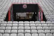 17 March 2020; Dalymount Park in Dublin, home of Bohemian FC. The grounds redevelopment is seen as one of the legacy projects to be created by Ireland’s hosting of UEFA EURO 2020. Following UEFA's meeting to discuss the upcoming tournament amid the on-going global pandemic of Coronavirus (COVID-19), the decision has been taken to postpone the tournament until June 2021. Dublin, one of 12 host cities across Europe, is due to host UEFA EURO 2020. The Aviva Stadium is scheduled to host three group games and one round 16 game. Photo by Stephen McCarthy/Sportsfile