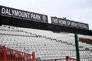 17 March 2020; Dalymount Park in Dublin, home of Bohemian FC. The grounds redevelopment is seen as one of the legacy projects to be created by Ireland’s hosting of UEFA EURO 2020. Following UEFA's meeting to discuss the upcoming tournament amid the on-going global pandemic of Coronavirus (COVID-19), the decision has been taken to postpone the tournament until June 2021. Dublin, one of 12 host cities across Europe, is due to host UEFA EURO 2020. The Aviva Stadium is scheduled to host three group games and one round 16 game. Photo by Stephen McCarthy/Sportsfile