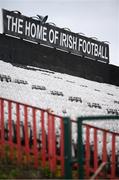 17 March 2020; Dalymount Park in Dublin, home of Bohemian FC. The grounds redevelopment is seen as one of the legacy projects to be created by Ireland’s hosting of UEFA EURO 2020. Following UEFA's meeting to discuss the upcoming tournament amid the on-going global pandemic of Coronavirus (COVID-19), the decision has been taken to postpone the tournament until June 2021. Dublin, one of 12 host cities across Europe, is due to host UEFA EURO 2020. The Aviva Stadium is scheduled to host three group games and one round 16 game. Photo by Stephen McCarthy/Sportsfile