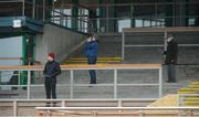 17 March 2020; Trainers and owners watch from the stand during the Racing TV Steeplechase at Down Royal in Lisburn, Co Down. Photo by Oliver McVeigh/Sportsfile