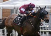 17 March 2020; Monbeg Notorious, with Denis O'Reagan up, on their way to winning the Racing TV Chase at Down Royal in Lisburn, Co Down. Photo by Oliver McVeigh/Sportsfile