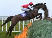 17 March 2020; Fine Theatre, with Sean O'Keeffe up, jump the last on their way to winning The Arctic Tack Stud Veterans Handicap Steeplechase at Wexford Racecourse in Carricklawn, Wexford. Photo by Matt Browne/Sportsfile