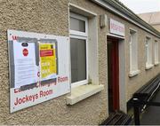 17 March 2020; A general view of the jockeys room at Wexford Racecourse in Carricklawn, Wexford. Photo by Matt Browne/Sportsfile