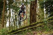 19 March 2020; Enduro mountain bike rider, Greg Callaghan, during a training session at his home in Dublin. He is currently training at home, following the postponement of the opening two rounds of the Enduro World Series, in Columbia and Chile. Photo by Ramsey Cardy/Sportsfile