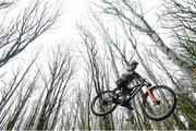 19 March 2020; Enduro mountain bike rider, Greg Callaghan, during a training session at his home in Dublin. He is currently training at home, following the postponement of the opening two rounds of the Enduro World Series, in Columbia and Chile. Photo by Ramsey Cardy/Sportsfile