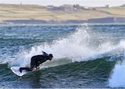 19 March 2020; Professional big wave surfer Ollie O'Flaherty during a training session at Lahinch Beach, Clare. Photo by Eóin Noonan/Sportsfile