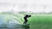 19 March 2020; Professional big wave surfer Ollie O'Flaherty during a training session at Lahinch Beach, Clare. Photo by Eóin Noonan/Sportsfile