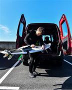 19 March 2020; Professional big wave surfer Ollie O'Flaherty preparing for a training session at Lahinch Beach, Clare. Photo by Eóin Noonan/Sportsfile