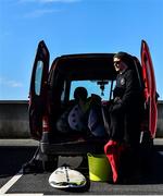 19 March 2020; Professional big wave surfer Ollie O'Flaherty preparing for a training session at Lahinch Beach, Clare. Photo by Eóin Noonan/Sportsfile