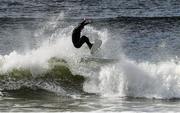 19 March 2020; Professional big wave surfer Ollie O'Flaherty during a training session at Lahinch Beach, Clare. Photo by Eóin Noonan/Sportsfile