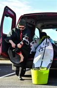 19 March 2020; Professional big wave surfer Ollie O'Flaherty preparing for a training session at Lahinch Beach, Clare. Photo by Eóin Noonan/Sportsfile