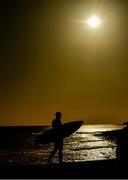 19 March 2020; Professional big wave surfer Ollie O'Flaherty during a training session at Lahinch Beach, Clare. Photo by Eóin Noonan/Sportsfile