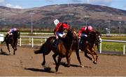 20 March 2020; Reverberation, centre, with Gavin Ryan up, on their way to winning the Winter Series Awards Day Saturday 4th April Apprentice Handicap, ahead of Tyrconnell, second from left, with Shane Crosse up, at Dundalk Racecourse in Co Louth. Photo by Sam Barnes/Sportsfile