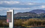 20 March 2020; A general view of a sign stating the Dundalk Racecourse is closed to the public at Dundalk Racecourse in Co Louth. Photo by Sam Barnes/Sportsfile