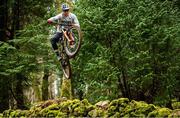 19 March 2020; Enduro mountain bike rider, Greg Callaghan, during a training session at his home in Dublin. He is currently training at home, following the postponement of the opening two rounds of the Enduro World Series, in Columbia and Chile. Photo by Ramsey Cardy/Sportsfile