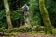 19 March 2020; Enduro mountain bike rider, Greg Callaghan, during a training session at his home in Dublin. He is currently training at home, following the postponement of the opening two rounds of the Enduro World Series, in Columbia and Chile. Photo by Ramsey Cardy/Sportsfile