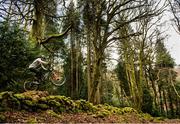 19 March 2020; Enduro mountain bike rider, Greg Callaghan, during a training session at his home in Dublin. He is currently training at home, following the postponement of the opening two rounds of the Enduro World Series, in Columbia and Chile. Photo by Ramsey Cardy/Sportsfile