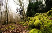 19 March 2020; Enduro mountain bike rider, Greg Callaghan, during a training session at his home in Dublin. He is currently training at home, following the postponement of the opening two rounds of the Enduro World Series, in Columbia and Chile. Photo by Ramsey Cardy/Sportsfile