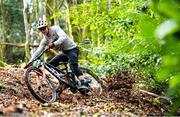 19 March 2020; Enduro mountain bike rider, Greg Callaghan, during a training session at his home in Dublin. He is currently training at home, following the postponement of the opening two rounds of the Enduro World Series, in Columbia and Chile. Photo by Ramsey Cardy/Sportsfile