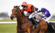 21 March 2020; Jetz, with Robbie Power up, on their way to winning The BetVictor Hurdle after jumping the last ahead of Mary Frances, right, with Eoin Walsh up, at Thurles Racecourse in Tipperary. Photo by Matt Browne/Sportsfile