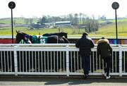 22 March 2020; Horses in the parade ring ahead of racing at Downpatrick Racecourse in Downpatrick, Down. Photo by Ramsey Cardy/Sportsfile