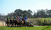 22 March 2020; Runners and riders ahead of the Connolly's RED MILLS Irish EBF Auction Maiden Hurdle at Downpatrick Racecourse in Downpatrick, Down. Photo by Ramsey Cardy/Sportsfile