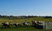 22 March 2020; Runners and riders during the Racing TV Handicap Hurdle at Downpatrick Racecourse in Downpatrick, Down. Photo by Ramsey Cardy/Sportsfile