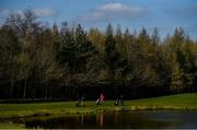 22 March 2020; Members of Craddockstown Golf Club in Kildare, enjoy a round of golf while adhering to the guidelines of social distancing set down by the Health Service Executive. Following directives from the Irish Government and the Department of Health the majority of the country's sporting associations have suspended all activity until March 29, in an effort to contain the spread of the Coronavirus (COVID-19) Photo by Brendan Moran/Sportsfile