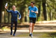23 March 2020; Racewalker Brendan Boyce. right, with coach Rob Heffernan during a training session as Team Ireland Racewalkers Continue Olympic Preperations at Fota Island in Cork. Photo by Eóin Noonan/Sportsfile