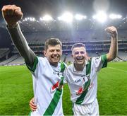 18 January 2020; Brothers Martin, left, and Shane Walsh of Tullaroan celebrate after the AIB GAA Hurling All-Ireland Intermediate Club Championship Final between Fr. O’Neill's and Tullaroan at Croke Park in Dublin. Photo by Piaras Ó Mídheach/Sportsfile