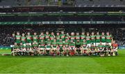 18 January 2020; The Fr O'Neills squad before the AIB GAA Hurling All-Ireland Intermediate Club Championship Final between Fr. O’Neill's and Tullaroan at Croke Park in Dublin. Photo by Piaras Ó Mídheach/Sportsfile