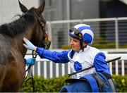 23 March 2020; Jockey Chris Hayes with Lemista after winning the Lodge Park Stud Irish EBF Park Express Stakes at Naas Racecourse in Naas, Co Kildare. Photo by Seb Daly/Sportsfile