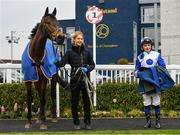 23 March 2020; Jockey Chris Hayes with Lemista after winning the Lodge Park Stud Irish EBF Park Express Stakes at Naas Racecourse in Naas, Co Kildare. Photo by Seb Daly/Sportsfile