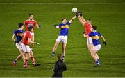 22 February 2020; Bill Maher of Tipperary contests possession with Killian O'Hanlon of Cork during the Allianz Football League Division 3 Round 4 match between Tipperary and Cork at Semple Stadium in Thurles, Tipperary. Photo by Piaras Ó Mídheach/Sportsfile