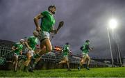 7 March 2020; Diarmaid Byrnes and the Limerick team make their way out for the second half of the Allianz Hurling League Division 1 Group A Round 3 match between Limerick and Waterford at LIT Gaelic Grounds in Limerick. Photo by Diarmuid Greene/Sportsfile