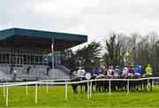 24 March 2020; A view of the field as they pass the grandstand prior to the start of the Play Lotto On The BoyleSports App Maiden Hurdle at Clonmel Racecourse in Clonmel, Tipperary. Photo by Seb Daly/Sportsfile