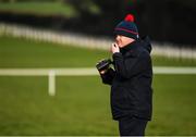24 March 2020; Trainer Gordon Elliott watches the action during the the Adare Manor Opportunity Handicap Steeplechase at Clonmel Racecourse in Clonmel, Tipperary. Photo by Seb Daly/Sportsfile