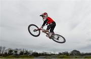 25 March 2020; 2019 BMX World Challenge U8 Boys Finalist, UK and Leinster No1 and All-Ireland 2019 Champion Evan ‘The Bullet’ Bartley, age 9, from Clonee, Co Dublin, during a Lucan BMX Club feature, at Lucan BMX track, Dublin. Photo by Seb Daly/Sportsfile