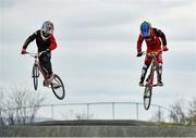 25 March 2020; 2019 BMX World Challenge U8 Boys Finalist, UK and Leinster No1 and All-Ireland 2019 Champion Evan ‘The Bullet’ Bartley, age 9, from Clonee, Co Dublin, left, and 2019 Male 9-10 BMX Ireland Champion Malachy O’Reilly, age 10, from Finglas, Dublin, during a Lucan BMX Club feature, at Lucan BMX track, Dublin. Photo by Seb Daly/Sportsfile