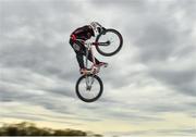 25 March 2020; 2019 BMX World Challenge U8 Boys Finalist, UK and Leinster No1 and All-Ireland 2019 Champion Evan ‘The Bullet’ Bartley, age 9, from Clonee, Co Dublin, during a Lucan BMX Club feature, at Lucan BMX track, Dublin. Photo by Seb Daly/Sportsfile