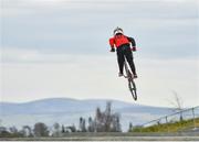 25 March 2020; 2019 BMX World Challenge U8 Boys Finalist, UK and Leinster No1 and All-Ireland 2019 Champion Evan ‘The Bullet’ Bartley, age 9, from Clonee, Co Dublin, during a Lucan BMX Club feature, at Lucan BMX track, Dublin. Photo by Seb Daly/Sportsfile